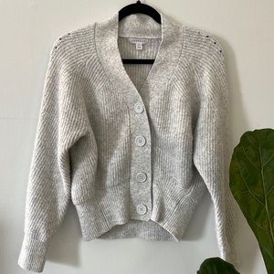 Grey Button Up Sweater